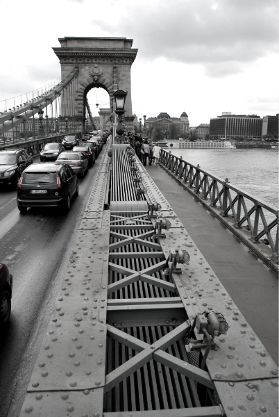 Il Chain Bridge (ponte di catene) a Budapest